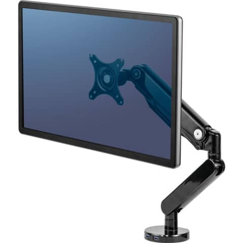 Braccio Monitor Singolo per regolare monitor LCD/TFT Fellowes Platinum Series nero max 24 pollici - 8043301